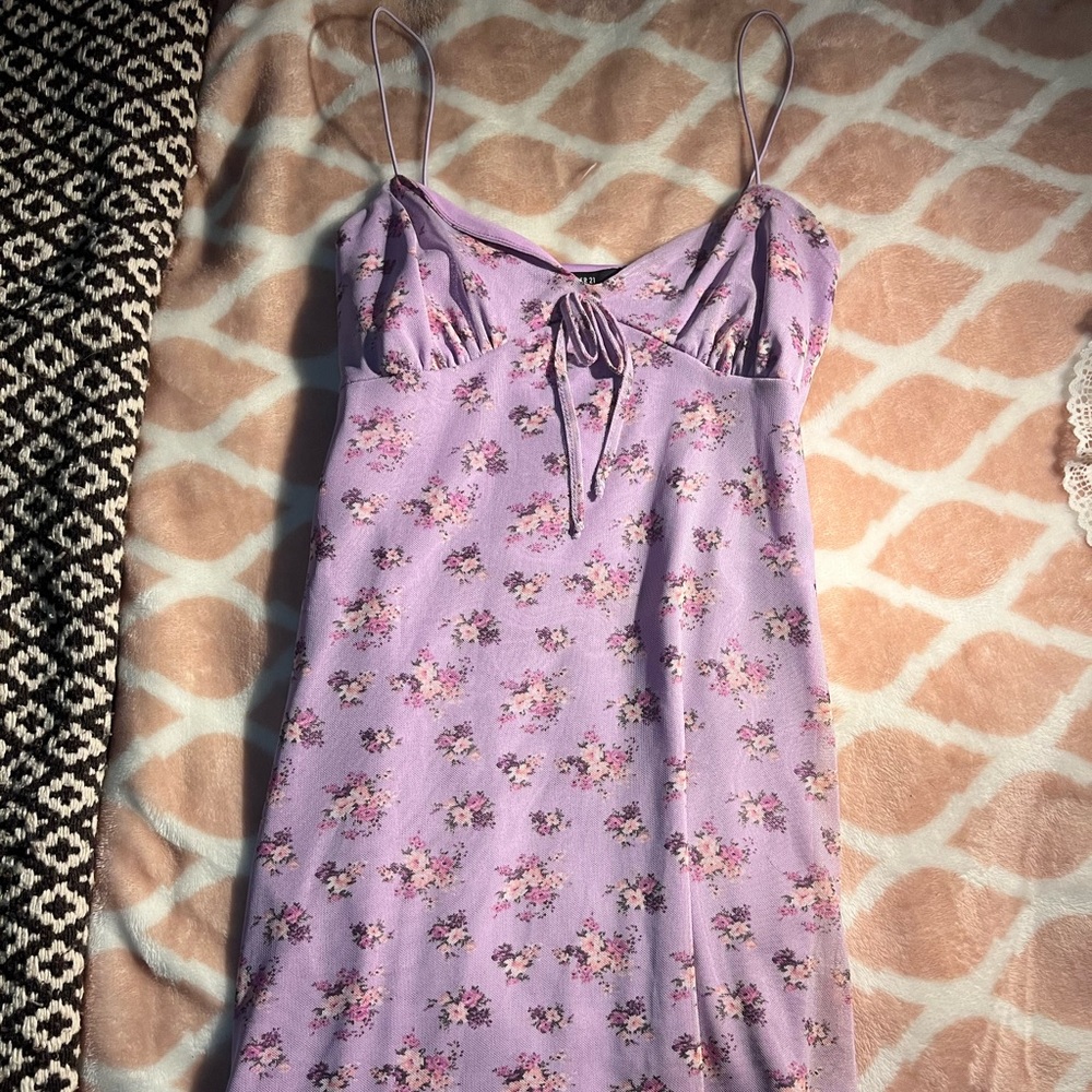 dress, purple